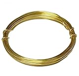 Red Brass Round Wire (Dead Soft) 1/4 LB. Choose Gauge (14 Ga Coil - 20 Ft.)