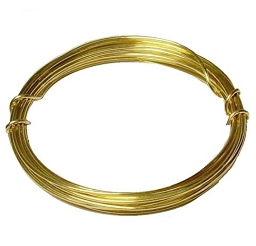 Red Brass Round Wire (Dead Soft) 1/4 LB. Choose Gauge (14 Ga Coil - 20 Ft.)