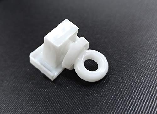 Image of FAPBADRI Heavy End Cap /Lock for C Channel /Curtain Track - Colour: White - Material: Plastic - 100 Pieces