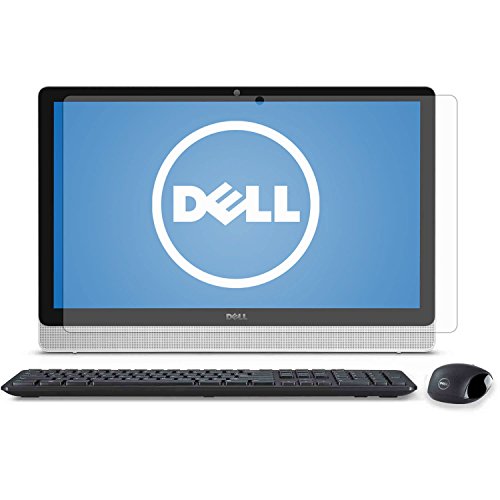 PcProfessional Screen Protector (Set of 2) for Dell Inspiron 24 3000 Series 3452 3455 All-in-One Touchscreen Desktop High Clarity Anti Scratch Filter Radiation Microfiber Cloth