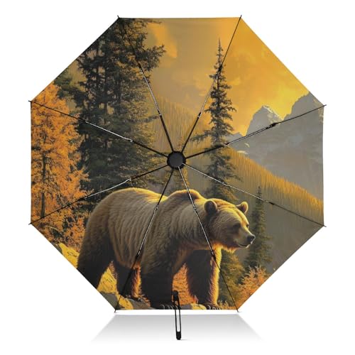 Parapluie coupe-vent automatique à protection UV et grand format portable