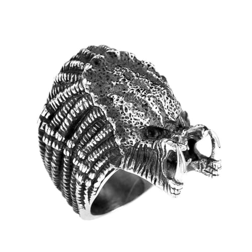 [セドナの魔法] ハロウィンの指輪 プレデター・捕食者・宇宙人の指輪(US11号) ステンレス(SUS304) のメンズリング アレルギー対応