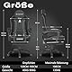 NSMAZXO Gaming Stuhl Ergonomisch mit Verstellbarer Rückenlehne & 360° Drehfunktion - Bürostuhl für Erwachsene/Jugendliche 150KG,PC-Stuhl Stoff in Weiß für Homeoffice/Gaming