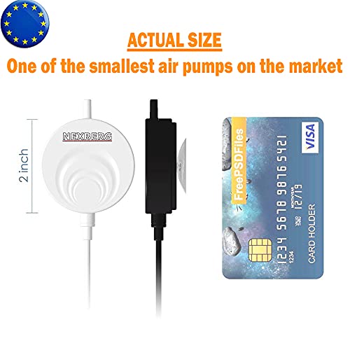 NEXBERG Aquarium Pumpe Super Leise Luftpumpe <35dB Mini Sauerstoffpumpe Luft-Pumpe für Aquarien mit bis zu 50L… - Afbeelding 5