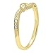 0,05 Carat 14 K oro corte redondo diamante señoras mano derecha anillo de delfín Imagen de 0,05 Carat 14 K oro corte redondo diamante señoras mano derecha anillo de delfín