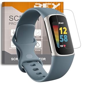 Pack 6X Screen Protector voor Fitbit Charge 6, Premium schermbeschermer, Screensaver