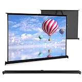 Conception portable et mobile, l'écran de projection est facile à installer n'importe où, la base est stable et le type coulissant autoportant est pratique pour le stockage et le stockage.