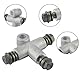 Motorrad Hydraulische Bremsleitung T-Schlauchverbinder 3-Wege-Adapter, ATV-Ölschlauch-Adapter-Rohrkupplungs-T-Stück 10mm