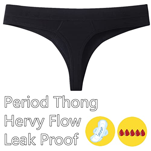 Image of Period Underwear for women 20ML Heavy Flow Absorbent thong Leak Proof Period Thongs,Period Panties Tangas