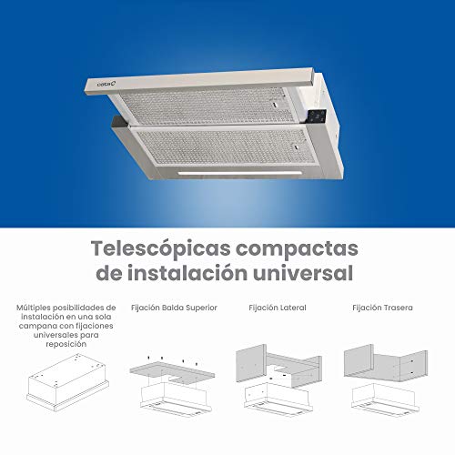 Cata-TFH-7600-X-Campana-Extractora-de-Cocina-campana-telescopica-Ancho-de-60-cm-5-niveles-de-extraccion-acabado-en-Acero-Inoxidable-Clase-de-Eficiencia-Energetica-A Cata-TFH-7600-X-Campana-Extractora-de-Cocina-campana-telescopica-Ancho-de-60-cm-5-niveles-de-extraccion-acabado-en-Acero-Inoxidable-Clase-de-Eficiencia-Energetica-A