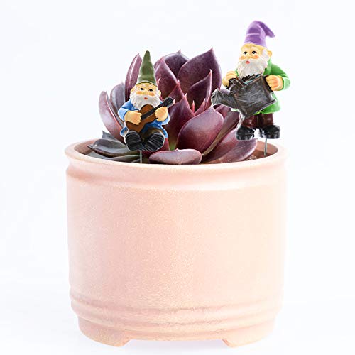Haomian Set Of 5 Miniature Garden Gnomes Mini Gnome Figures Waterproof Resin Ornament Miniature Fairy Garden Ornaments Outdoor Accessories Micro Landscape Decoration #TOP5