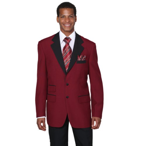 Men's Single Breasted Two Tone High Fashion Suit, 4 Colors