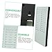 STOBOK Attendance Card Holder Rack Slot Organizer for Student Exam Papers Lightweight Design Wall-mountable Attendance Machine Accessory for Office Use