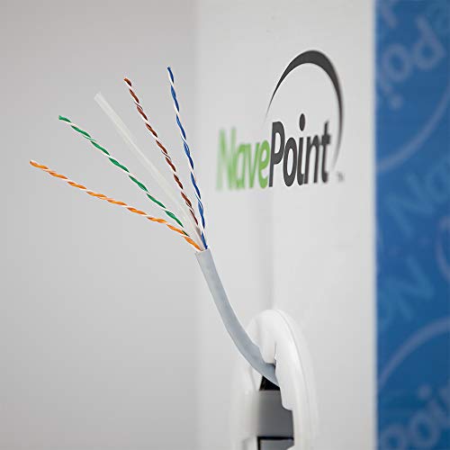 Navepoint Cat6 (Cca), 500Ft, Gray, Solid Bulk Ethernet Cable, 550Mhz, 23Awg 4 Pair, Unshielded Twisted Pair (Utp) #TOP3
