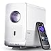 Aurzen Roku TV Smart Projector with Wifi and Bluetooth, D1R Cube Roku Streaming Experience Built-in, Sealed Optical Engine, 1080P FHD, DoIby Audio,Portable Mini Projector for Soccer Game/Outdoor Movie