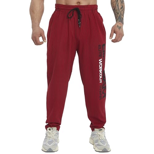 Men's Loose Fit Sweatpants Cotton Baggy Pants