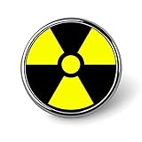 Nuclear Radiation Brooch Lapel Pin for Suits Costume Men Women Tie Pin Badge