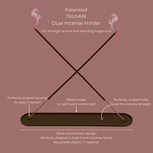 Gourmet Incense Sticks Variety Pack - 120 Insence-Sticks (6 Incents x 20 Insense) - Cinnamon Vanilla Coffee Chocolate - Natural Inscents-Sticks Non Toxic Inciensos + Incense Holder for Fall Christmas