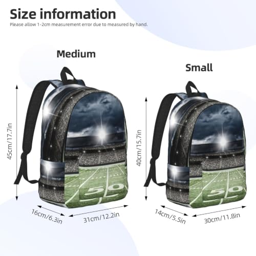 Mochila de lona CHAbu negra talla M para estadio y universidad 4
