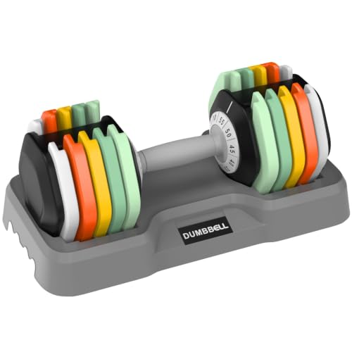 Image of 25 /55 lbs Pair Adjustable Dumbbell Set, Adiust Dumbbell Weight for Exercises Pair Dumbbells for Men and Women in Home