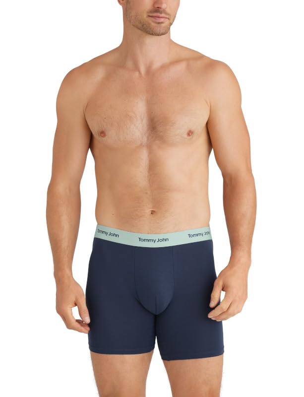 Tommy John Men's Luxe Modal 6" Boxer Brief Underwear 3-Pack3