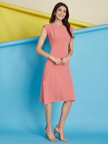 Image of Selvia Women's Lycra Bodycon Knee-Length Dress