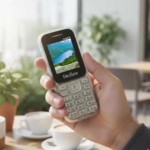 Image of HOTLINE Clear 31 Dual SIM Keypad Mobile Phone | 1.77 inch Display | Wireless FM | Digital Camera | Expandable Memory | LED Torch and 1100 mAH Long Battery Life | 1100 mAH Battery, Transparent Design