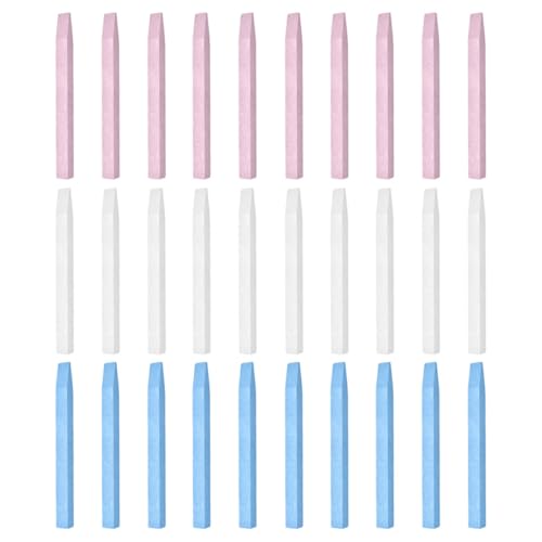 POPETPOP 30 Palitos de Piedra para Uñas Empujador de Cutículas Palitos de Manicura en Colores y Herramienta para Pulir Alisar y Eliminar Cutículas en Manicura y Pedicura
