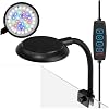 Mini Clip On Aquarium Light 7W Dimmable Small Fish Tank Light USB Moving Lamp with White Red Blue Green LED for 1 to 3 Gallon Tanks