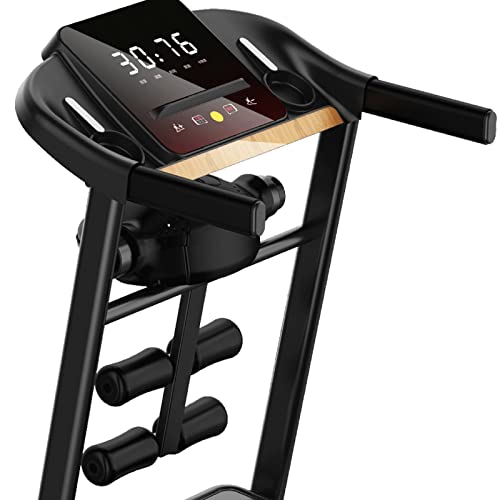 Image of Treadmill Home Smart Electric Mini Family Running Exercise Fitness Equipment Folding Treadmill (Black)