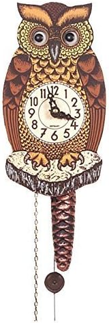 Alexander Taron Importer 861-1 Black Forest Owl Clock with Moving Eyes by Dregeno