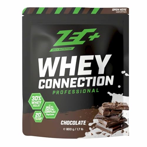 ZEC+ Whey Connection Professional – aus hochwertigem Whey-Konzentrat & 30{41327b66e87bb91bc841142c47394c81310f8261ea6caf86305ab1b1d9c571aa} Whey Protein-Isolat, hochwertiger Eiweißshake mit Enzymkomplex, Schokolade - 800g ZEC+ Whey Connection Professional – aus hochwertigem Whey-Konzentrat & 30{41327b66e87bb91bc841142c47394c81310f8261ea6caf86305ab1b1d9c571aa} Whey Protein-Isolat, hochwertiger Eiweißshake mit Enzymkomplex, Schokolade - 800g