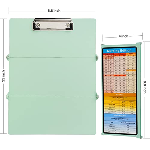 Nursing Clipboard Foldable, Cabbrix Trifold Aluminum Clipboards with