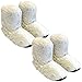 Produktbild Thermo Sox 2 Paar aufheizbare Hausschuhe Gr M 36-40 Weiß Körnerpantoffeln für Mikrowelle und Ofen - Mikrowellenhausschuhe Wärmepantoffeln Wärmehausschuhe Supersoft