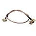 0.5ft Rf Wire Connector RP-SMA Plug to SMB Male Right Angle Assembly Extension Coaxial Cable RG316 15cm for Wireless Antenna Ships from USA