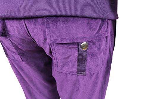 Image of Velour Tracksuit Womens 2 Pieces Joggers Outfits Jogging Sweatsuits Set Soft Sports Sweat Suits Pants