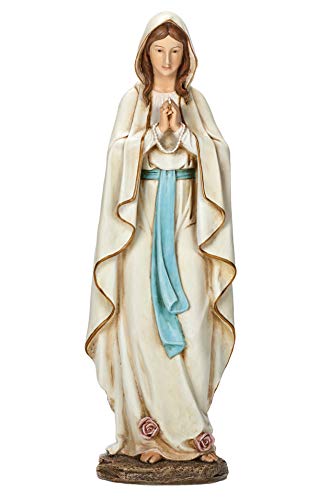 Roman Joseph s Studio Our Lady of Lourdes Figure, for 14  Scale Renaissance Collection, 13.5  H, Resin and Stone, Religious Gift, Decoration, Collection, Durable, Long Lasting