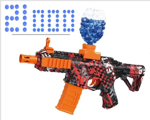 BuYou Gel Blaster Soft Bullet M416 Electric with 31,000 Ammo for Teenagers and Adults Red Camo (Red Camouflage) 14+