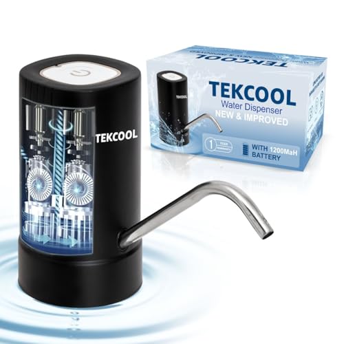 TEKCOOL Automatic Electric Water Dispenser Pump for 20 Litre Bottle Portable Water Pump...