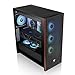 Thermaltake S370 WS; Mid Tower; Wood Front Trim; 4x120mm Fans Included; 410mm GPU Clearance;up to E-ATX; Hidden Connector Support (ATX/mATX); Vertical GPU Support; Black; CA-11J-OOM1WN-00