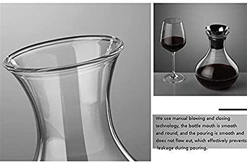 Decanter Wijnkaraf, dubbellaags filter, handgeblazen loodvrij kristalglas - rode wijnbeluchter, wijnaccessoires… - Image 4