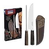 Tramontina Churrasco 21199-995 - Cuchillo (33,5 cm, 12 cm, Acero Inoxidable, 420 Stainless, Madera, Castaño)