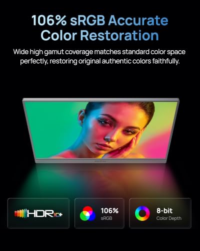 Image of ARZOPA 16.1'' 144Hz Portable Gaming Monitor 106% sRGB-Z1FC Gray