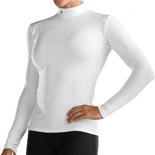 T-shirt fitness et musculation femme UA Coldgear Subzero Mock pour le sport en hiver
