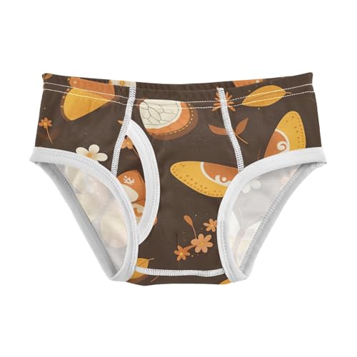 Butterfly Beautiful Brown Toddler Boys' Soft Kids Underwear Cute Children Undies