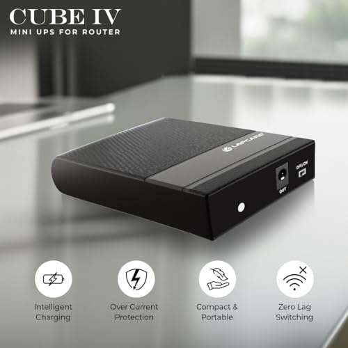 LAPCARE Cube IV Mini UPS for WiFi Router| Up to 4 Hours PowerBackup |Router UPS Compatible with 12V - Image 3