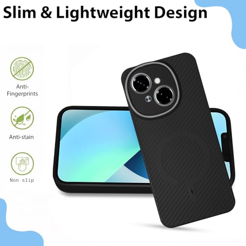 Image of LIRAMARK Rugged Carbon Fibre TPU Armor Silicone Back Cover Case for Tecno Spark Go 1 | Tecno Pop 9 4G