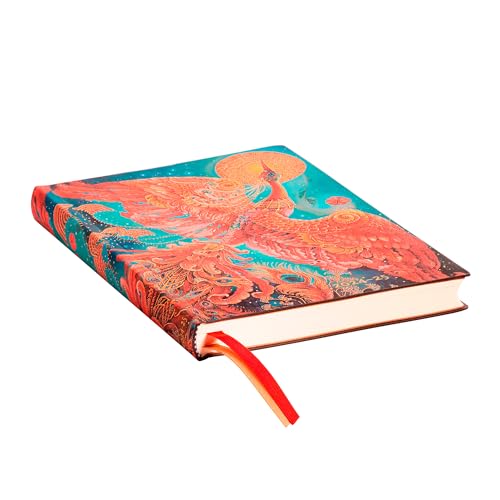 Paperblanks Flexi 2025 Firebird Mini Horizontal 13-Month Calendar, red - Image 2