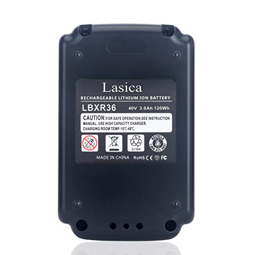 image for Lasica 40V MAX Lithium Battery LBX2040 LBXR36 Replacement for Black & 