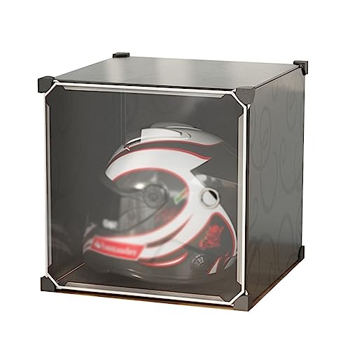Acrylic Motorcycle Helmet Display Case - Protective Storage Cabinet for Helmet Collections, Showroom Quality, Dustproof, Clear View, for Bikers